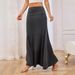 Summer New Women's Knitted Solid Color Skirt Fashion Clothing_ecoleips.com