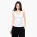 Spandex Yarn Racerback Knitted Camisole For Women 2025 Spring Summer Sleeveless Slim Fit Solid Color Inner Wear Base_ecoleips.com