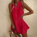 New Women's Casual Cotton Linen Dress Solid Color With Embroidered Ruffles Summer Short Skirt_ecoleips.com