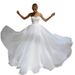 Women's Clothing Elegant Strapless Wedding Dress With Light Train – Breathable Polyester, Simple & Timeless Design For Destination Weddings_ecoleips.com