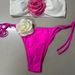 Women’s Clothing New Fashion Multi Color Flower Tube Top Sexy Split Swimsuit Bikini Bikini_ecoleips.com
