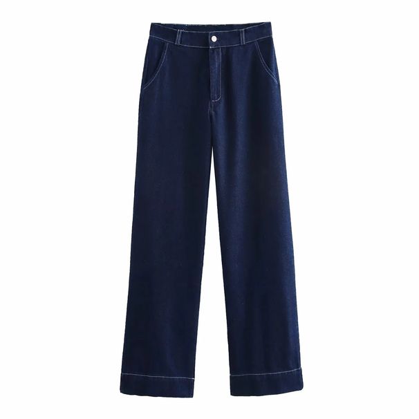Women's Casual Linen-Blend Shirt & Pants Set – Relaxed Streetwear Outfit For Spring & Fall_ecoleips.com