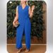 Women's Clothing Solid Color Women's Casual V Neck Strap Jumpsuit Dress_ecoleips.com