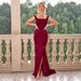 Women's Clothing Sexy Solid Color Lace Up Backless Slit Suspender Dress Long Skirt_ecoleips.com