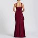 Women's Evening Gown Sexy Fashionable Halter Neck Backless High Slit Dress_ecoleips.com