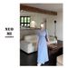 French-style Vintage For Women, Early Autumn Gentle Style, High-end Elegance, Waist-cinching, Slimming Long Dress_ecoleips.com