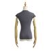 Women's Clothing Style Sexy Solid Color Brushed Bottoming Shirt Summer New Yoga Fitness Short Sleeved T Shirt Tight Elastic Top_ecoleips.com