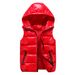 Women's fashion thickened hooded slim waistcoat cotton couple vest_ecoleips.com