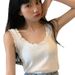 Summer Trendy Women's U Neck Knit Top Sleeveless Vest Backless Camisole INS Style Outerwear Inner Layer plus Size Clothes_ecoleips.com