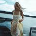 Summer New Women's Long Dress Halter Neck Lace Solid Color Open Back Strapless Waist European And American Style 2025_ecoleips.com