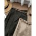 Aria Basics Old Money Style Khaki Linen Wide-Leg For Women 2025 Summer High-Waisted Thin Slimming Relaxed Straight-Leg Casual Pants_ecoleips.com