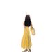 French Style Petite Yellow Strap Women's Summer New Waist-Cinching Elegant Long Beach Vacation Dress_ecoleips.com