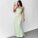 AD309 Cross-border Mint Mambo Light Green Strap Summer Elegant Waist-Cinching Slim-Fit Tie-Waist Bodycon Mermaid Dress_ecoleips.com