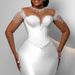 Plus Size Mermaid Wedding Dress – Satin Trumpet Gown With Corset Bustier For Curvy Brides Breathable Yet Structured_ecoleips.com