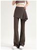 Women's High-waisted Flared Yoga Pants With Butt-lifting Skirt, Two-piece Design, New Autumn And Winter Fitness_ecoleips.com