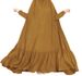Women's Clothing Big Swing Solid Color Festival Daily Robe Dress_ecoleips.com