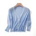 Yangmei Store 2025 New Cardigan Ice Silk Knitted Air Conditioning Women's Summer Short Style Outer Sunscreen Coat Shawl_ecoleips.com
