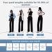 Women's Ice Silk Wide Leg Pants Slim Fit Straight Leg Dress Pants Casual Suit Pants Petite Thin Style Summer 2024_ecoleips.com