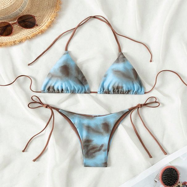 Women's Clothing Lace Up Swimsuit Women's Fashion Sexy Beach Bikini Hot Spring Swimsuit Bikini_ecoleips.com