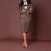 BN359 Women's Professional Suit Bodycon Skirt Set Cross Border European American Fashion Slit Design Optimized Version_ecoleips.com