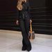 Women’s Clothing spring and summer new patchwork jeans women's slim fit stretch flared pants_ecoleips.com