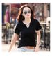 Summer Korean Version Of The New V-neck Short-sleeved Thin T-shirt Women's Slim Casual Fashion Versatile Solid Color Bottoming Shirt_ecoleips.com