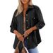 Versatile Turn-down Collar Shirt For Women 2025 Autumn Winter New Long Sleeve Blouse_ecoleips.com