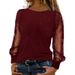 2024 European And American New Long Sleeve Round Neck Casual Loose T-Shirt Top_ecoleips.com