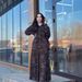 Two Pieces For Women Fashion Hooded Long-sleeve Shirt Leopard Print Pleated Skirt Women's Set_ecoleips.com