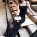 2025 Spring/Summer Human C * Basic Edition Mesh Splicing Dress Slimming And Versatile Strap Skirt Trendy_ecoleips.com