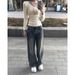 A Gentle, Autumnal-Style Winter Top In Korean Design: A Women's Long-Sleeved Base Shirt With A Round Neck And Made Of So_ecoleips.com