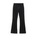 Women's Clothing Style Stitching Decoration Elastic Waist Double Sided Fabric Bell Bottom Pants Zipper Sweatshirt Suit_ecoleips.com