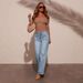 Aria Basics European And American Cross-Border High-Waisted Jeans For Women 2025 Spring New Slimming Wide-Leg Retro Style Elegant_ecoleips.com