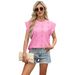 European And American Cross-border Foreign Trade 2025 Spring-summer New Round-neck Loose Short-sleeve T-shirt_ecoleips.com