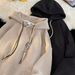 Women's Oversized Hooded Sweatshirt – Fleece Pullover With Letter Print (Khaki/Green/Black/White, M-5xl)_ecoleips.com