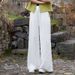 Suitable For All Seasons 2025 Summer Linen Women's New Bamboo Cotton Washed Vintage Zen Meditation Slimming Wide-leg Pants_ecoleips.com