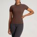 New Women's Clothing Yoga Clothes For Women, Style, Slim Fit, Short Sleeved Tops, High Elastic, Light Sports Fitness Clothes_ecoleips.com