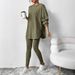 2026 Autumn/Winter European And American Cross-Border Women's Loose Hooded Long-Sleeve Casual Pants Ribbed Set_ecoleips.com