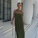 Bohemian Off-Shoulder Maxi Dress – Adjustable Wrap Halter Neck Beach Cover-Up (Organic Cotton, One Size, Multiple Colors)_ecoleips.com