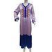 Women's Clothing New Products Retro Ethnic Style Long Embroidery Retro Casual Popular Contrast Color Robe Dress_ecoleips.com