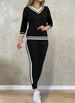 Women's European American Casual Sports Pant Set Long Sleeved Top Versatile Autumn Fashion Regular Fit Summer Thickness_ecoleips.com