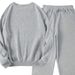Women's Clothing Women's Fleece Lined Sweatshirt Set Style Two Piece Crew Neck Casual Printed Sweatshirt_ecoleips.com