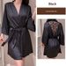 Aria Basics Bao Fei's New European And American High-end Pure Desire Style Deep V Pajamas, Sexy Lace-up Bathrobe, Can Be Worn_ecoleips.com
