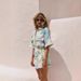 Women's Lace Print Fashion Suit All Match European American Style_ecoleips.com