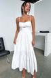 Women's Clothing New Sling Solid Color Waist Long Skirt Low Cut Elegant Women's Big Swing Skirt 246043_ecoleips.com