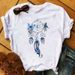 Cross-border Supply Of Summer European And American Dreamcatcher Pattern Loose Trendy Printed T-shirts For Women_ecoleips.com