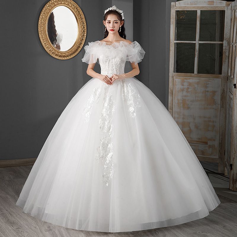 New 2026 Wedding Dresses French Retro Style Simple Petite plus Size Women's Clothing Factory F91_ecoleips.com