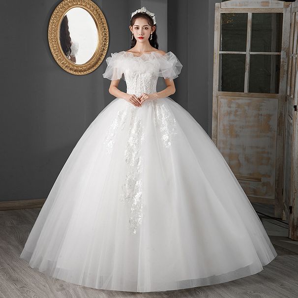 New 2026 Wedding Dresses French Retro Style Simple Petite plus Size Women's Clothing Factory F91_ecoleips.com