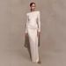 Women's Off-Shoulder Knotted Evening Dress Sexy Long Slim Fitting Exclusive_ecoleips.com