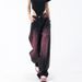 American Spring Summer New Graffiti Washed Jeans For Women Retro Design Straight Wide-Leg Long Pants_ecoleips.com